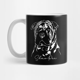 Chinese Shar Pei dog lover portrait Mug